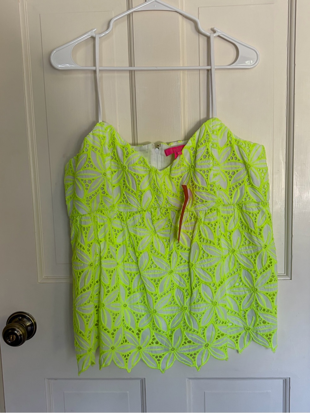 Lilly Pulitzer Neon Yellow Lace Camisole